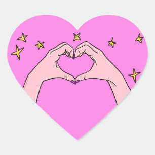 Adesivo Coração Love Heart Sticker