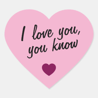 Adesivo Coração love heart with qoute