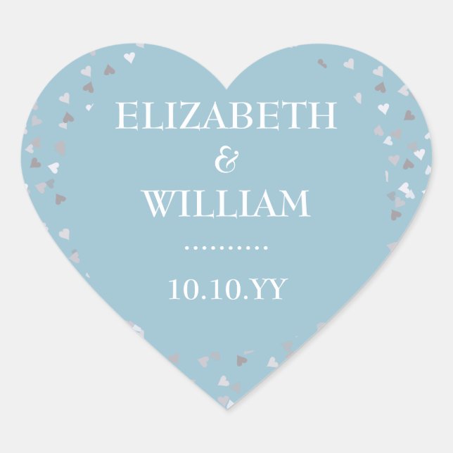 Adesivo Coração Love Hearts Confetti (Frente)