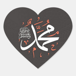 Adesivo Coração Love Mohammad