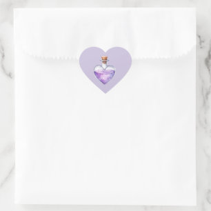 Adesivo Coração Love Potion Halloween Gift Tag