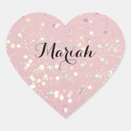 Adesivo Coração luxe modern romantinc girl