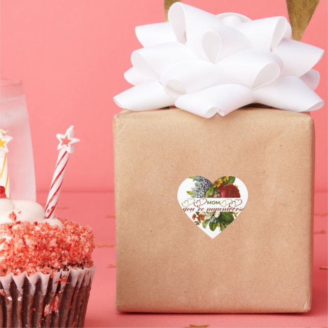 Adesivo Coração mãe meu universo (Festa)