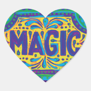 Adesivo Coração Magia do Amor