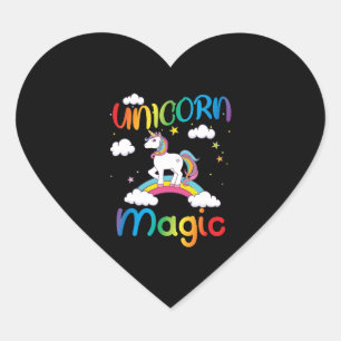 Adesivo Coração Magia do Unicórn