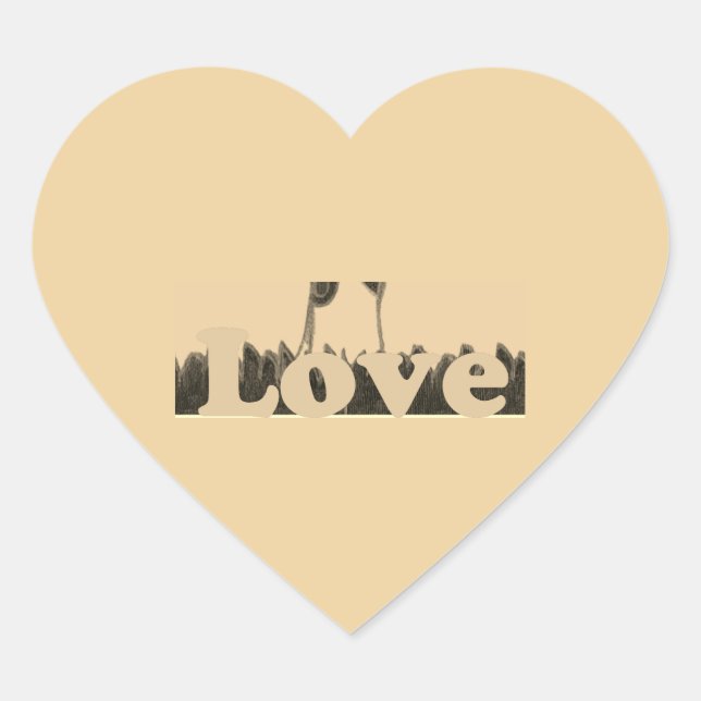 Adesivo Coração Mais recente Fofo Bonito & Adorável tudo com compa (Frente)