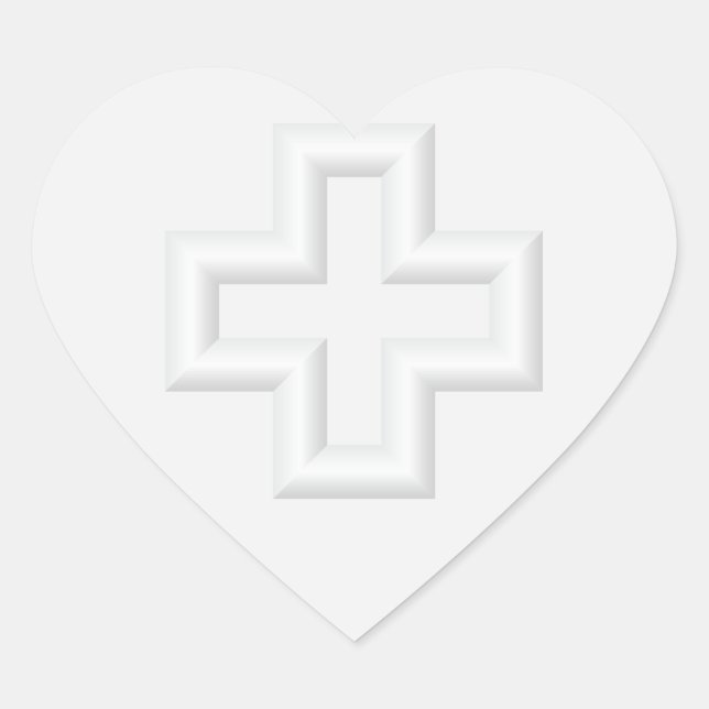 Adesivo Coração Mais superfície embutida (Frente)