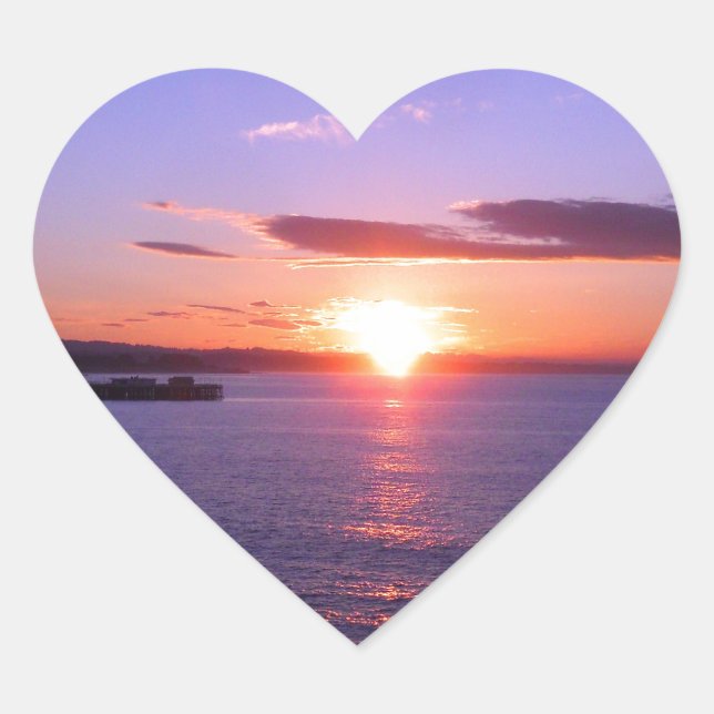 Adesivo Coração Manhã Sunrise (Frente)