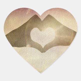 Adesivo Coração Mãos de Coração