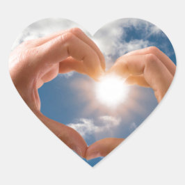 Adesivo Coração Mãos do amor