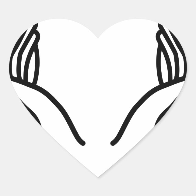 Adesivo Coração Mãos Fechadas (Frente)