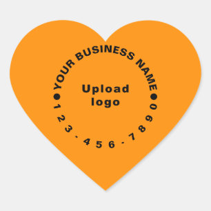 Adesivo Coração Marca Comercial com Número de Telefone em Cor Lara