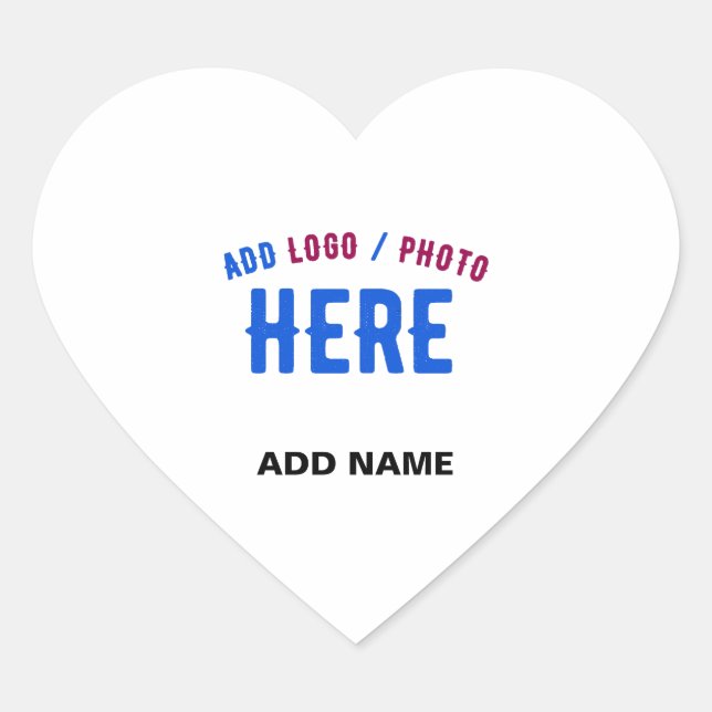 ADESIVO CORAÇÃO MARCA VERIFICADA BRANCA PERSONALIZÁVEL MODERNA (Frente)