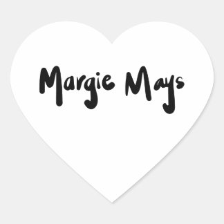Adesivo Coração Margie Mays Signature Heart Sticker