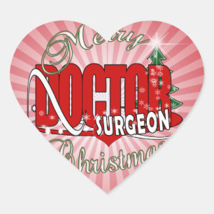 ADESIVO CORAÇÃO MÉDICO DO CIRURGIÃO DE NATAL