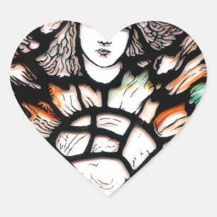 Adesivo Coração Meditação em Cores