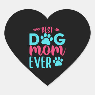 Adesivo Coração Melhor Mãe De Cachorro