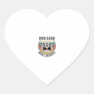 Adesivo Coração Melhor Pai Beagle de Todos os Tempos Camisa Vintag