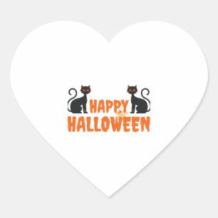 Adesivo Coração melhor presente para o halloween feliz halloween