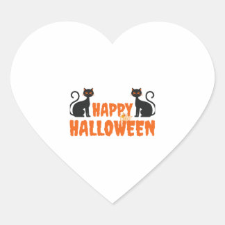 Adesivo Coração melhor presente para o halloween feliz halloween