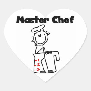 Adesivo Coração Mestre Chef