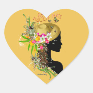 Adesivo Coração Meu Chapéu Ascoso