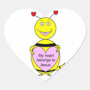 Adesivo Coração Meu Coração Pertence A Jesus Stickers