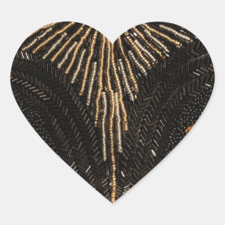 Adesivo Coração Miçanga do amor? Encanto do vintage