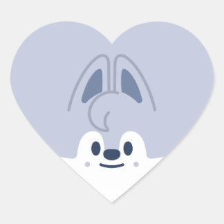 Adesivo Coração MINI SKZOO zhou Wolf Chan