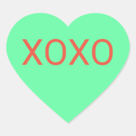 Adesivo Coração Mint Heart Candy