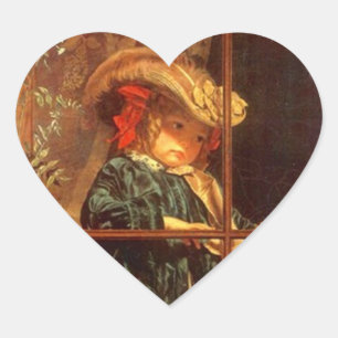 Adesivo Coração Modas de Vestuário Vitoriano Vintage Admirável