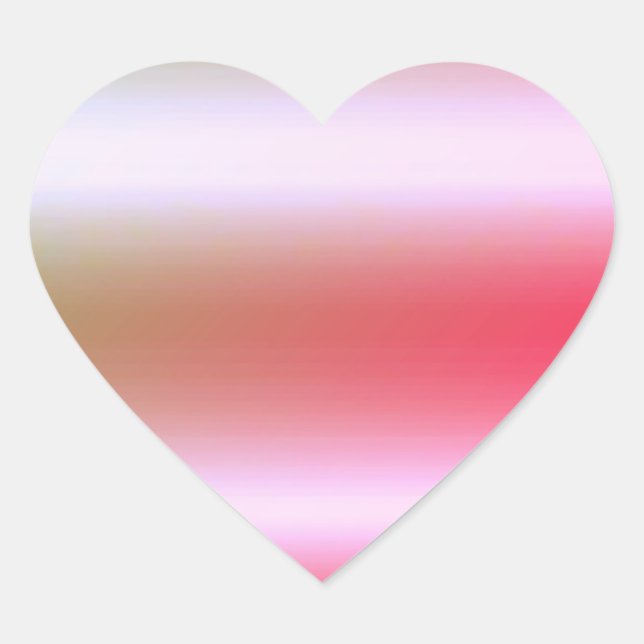 Adesivo Coração Modelo Elegante rosa Dourado (Frente)