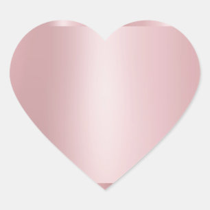 Adesivo Coração Modelo personalizado em dourado rosa moderno e ele