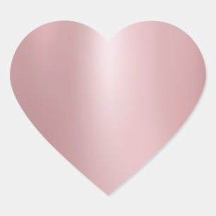 Adesivo Coração Modelo Tendencial Elegante Moderno Rosa Dourado em