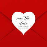 Adesivo Coração Modern Clean Salve a data Anúncio de casamento<br><div class="desc">Apresentando nosso "Modern Clean Save the Date Wedding Announement Sticker", onde a simplicidade encontra um encanto sincero. Com sua elegante design e cardíaca carinhosa, este adesivo encapsula a essência do romance moderno. Suas linhas limpas e elegância subestimada fazem dela uma adição versátil a qualquer tema de casamento. O que o...</div>