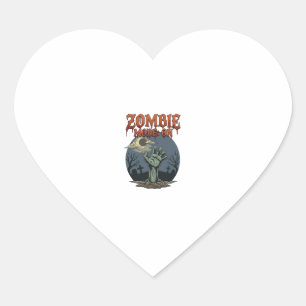 Adesivo Coração Modo Zumbi Halloween Mão Lua Cemitério_1