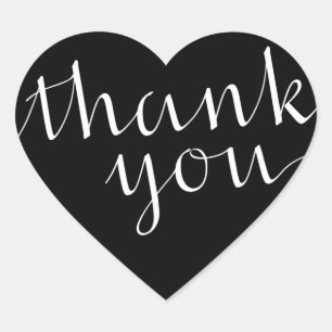 Adesivo Coração Muito Obrigado, Stickers