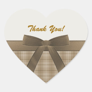 Adesivo Coração Muito Obrigado, Vinheta Moldada Pelo Coração