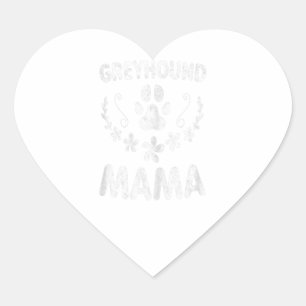 Adesivo Coração Mulheres Greyhound Mama Camisa Itália Greyhound M