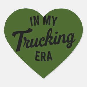 Adesivo Coração Na Minha Era De Caminhão, Um Caminhoneiro Engraçad