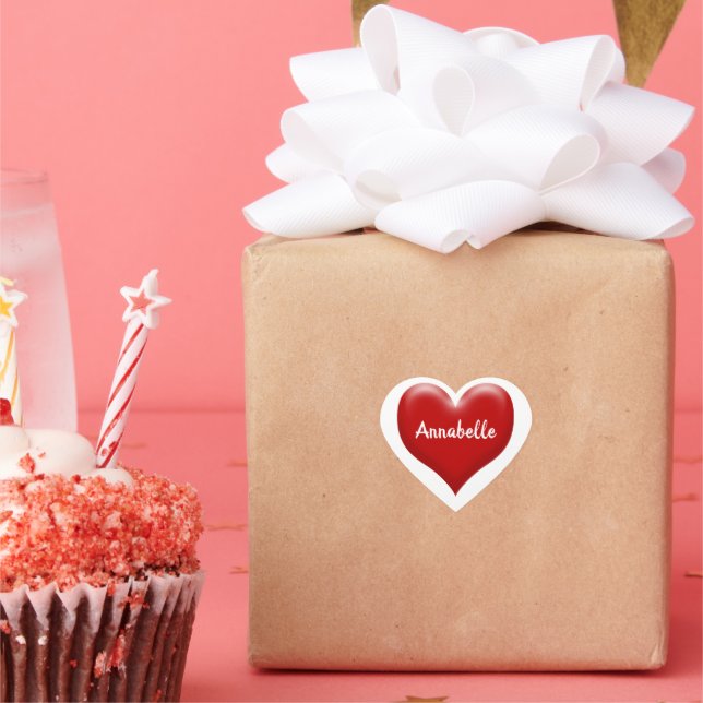 Adesivo Coração Na moda Red Heart Classic (Festa)