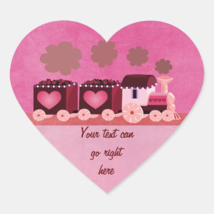 Adesivo Coração Namorados Choo Choo Train Hearts Stickers