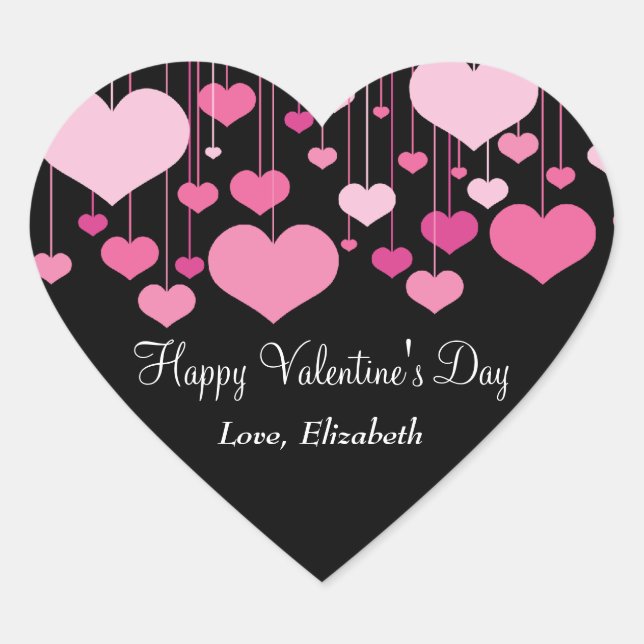 Adesivo Coração Namorados de Corações (Frente)