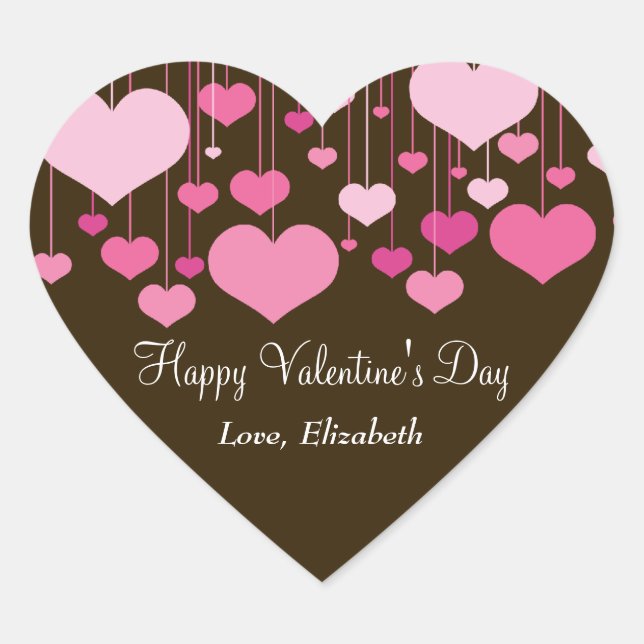 Adesivo Coração Namorados de Corações (Frente)