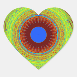 Adesivo Coração Não se preocupe seja Impressão de arte feliz