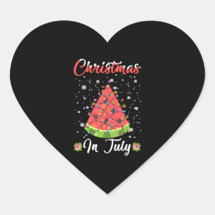 Adesivo Coração Natal De Melon Tree No Natal No Natal De Julho