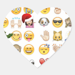 Adesivo Coração natal emojis