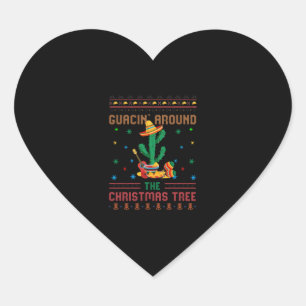 Adesivo Coração Natal mexicano, Natal mexicano, México,