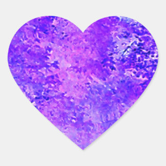 Adesivo Coração Natureza da lavanda