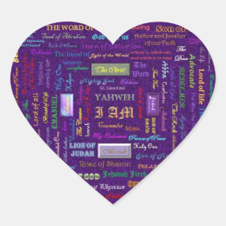 Adesivo Coração nomes de autocolantes cardíacos